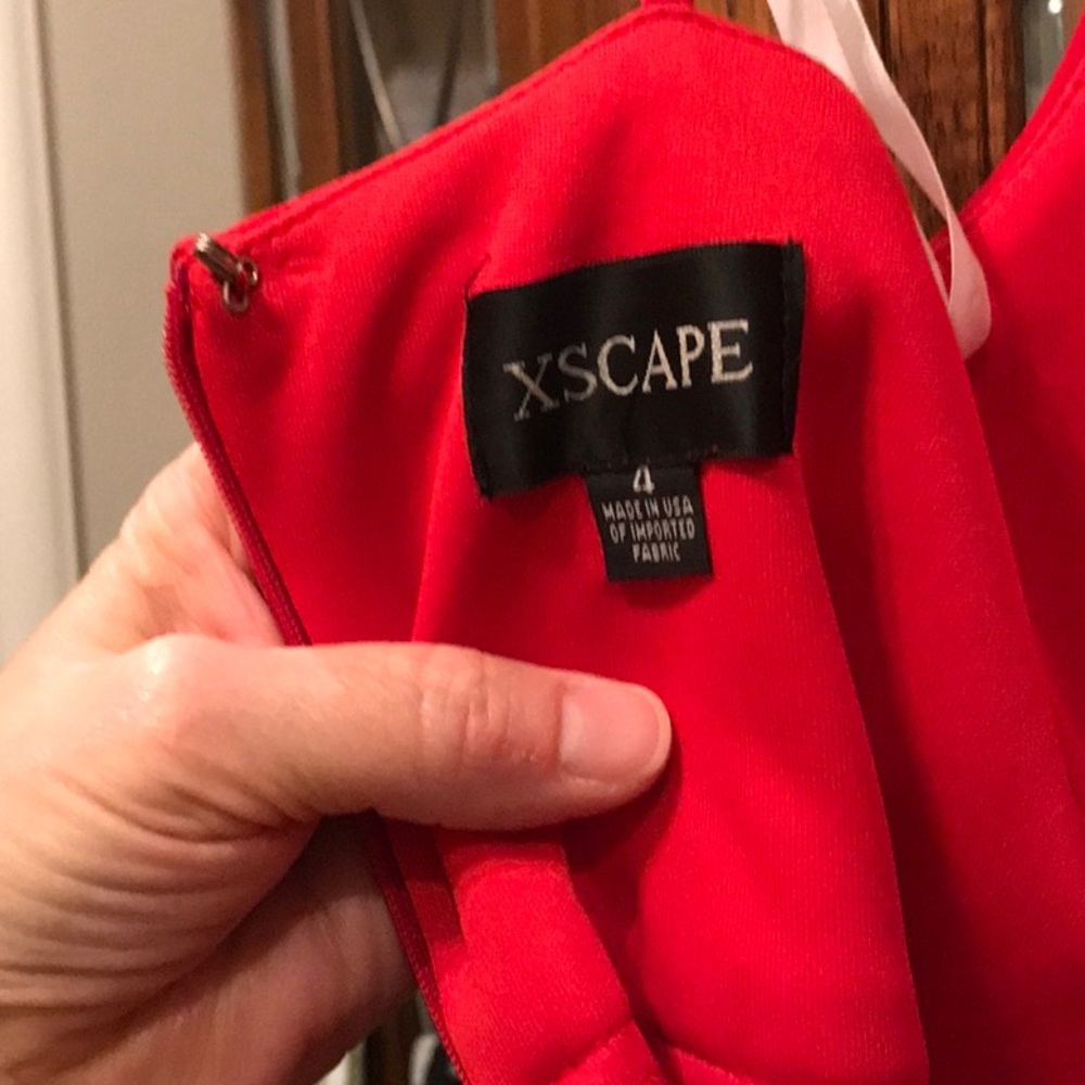 Xscape long dress, red 4 - Picture 6 of 6